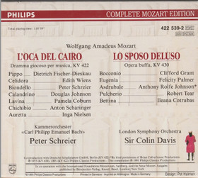 Mozart / Sir Colin Davis: L'Oca Del Cairo CD Box (Käyt)
