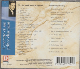 Georges Guétary: L'opérette et son prince charmant 2CD (Käyt)
