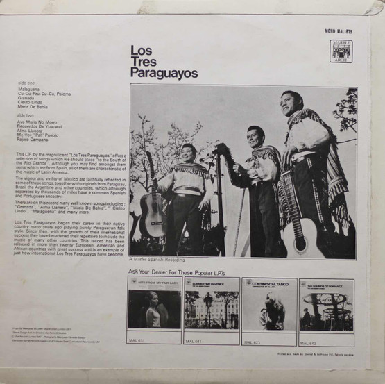 Los Tres Paraguayos: Los Tres Paraguayos LP (Käyt)