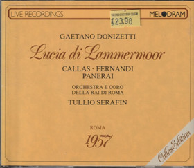 Donizetti / Callas / Fernandi /Serafin: Lucia di lammermoor 2CD (Käyt)