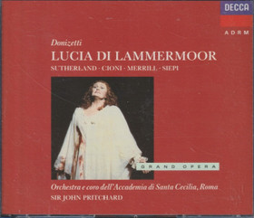 Donizetti / Sutherland /Cioni /Pritchard: Lucia Di Lammermoor 2CD Käyt