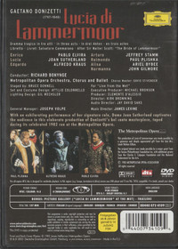 Donizetti / Sutherland /Kraus /Bonynge: Lucia Di Lammermoor DVD (Käyt)