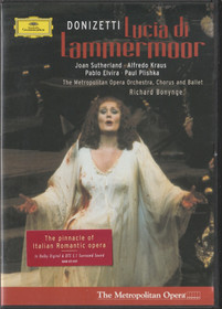 Donizetti / Sutherland /Kraus /Bonynge: Lucia Di Lammermoor DVD (Käyt)
