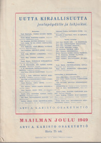 Maailman Joulu 1949 K3- (Käyt)