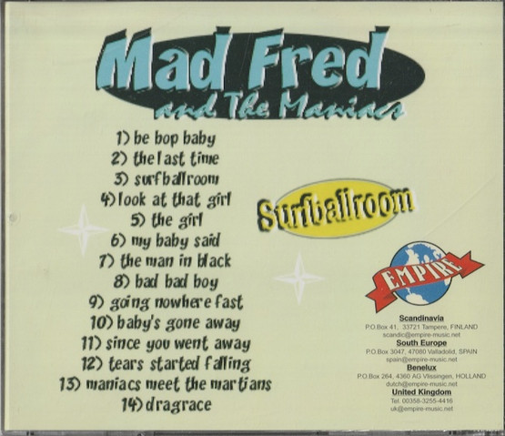Mad Fred And The Maniacs: Surfballroom CD (Käyt)