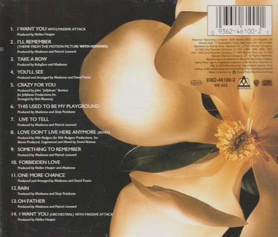 Madonna: Something To Remember CD (Käyt)
