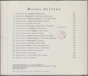 Magda Olivero: Grandi Voci Alla Scala CD (Käyt)