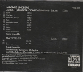 Magnus Lindberg: Action - Situation - Signification / Kraft CD (Käyt)