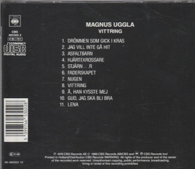 Magnus Uggla: Vittring CD (Käyt)