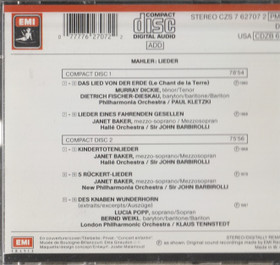 Mahler: Lieder 2CD (Käyt)