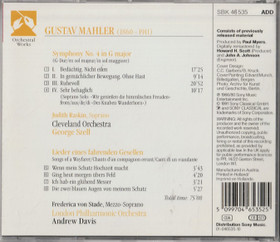 Mahler: Symphony No. 4 / Lieder Eines Fahrenden Gesellen CD (Käyt)