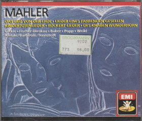 Mahler / Dickie / Fischer-Dieskau: Das Lied Von Der Erde etc. 2CD Käyt