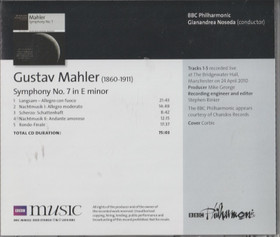 Mahler / BBC Philharmonic / Gianandrea Noseda: Symphony No. 7. CD Käyt