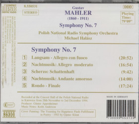Mahler: Symphony No. 7. CD (Käyt)