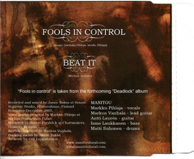 Manitou: Fools In Control / Beat It CDs (Käyt)