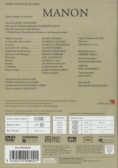 Massenet / Opera National de Paris / Lopez-Cobos: Manon 2xDVD (Käyt)
