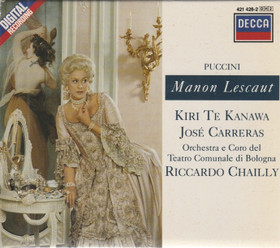 Puccini / Te Kanawa / Carreras / Chailly: Manon Lescaut 2CD Box (Käyt)