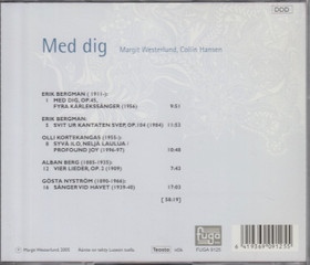 Margit Westerlund / Collin Hansen: Med dig CD (Käyt)