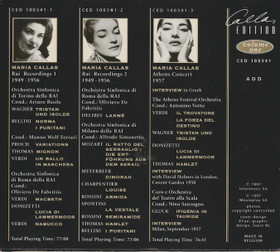 Maria Callas: Volume One 3CD Box ( Käyt)