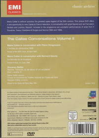 Maria Callas: The Callas Conversations Volume II. DVD (Käyt)