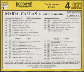 Maria Callas: Il Canto Assoluto 4CD (Käyt)