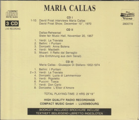 Maria Callas: Rarities - Interviews, Rehearsal, Arias 3CD (Käyt)