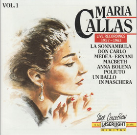 Maria Callas: Vol. 1 (Live Recordings 1957 - 1963) CD (Käyt)