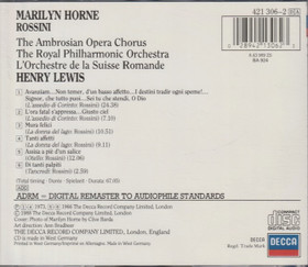 Rossini / Marilyn Horne / Lewis: Rossini CD (Käyt)