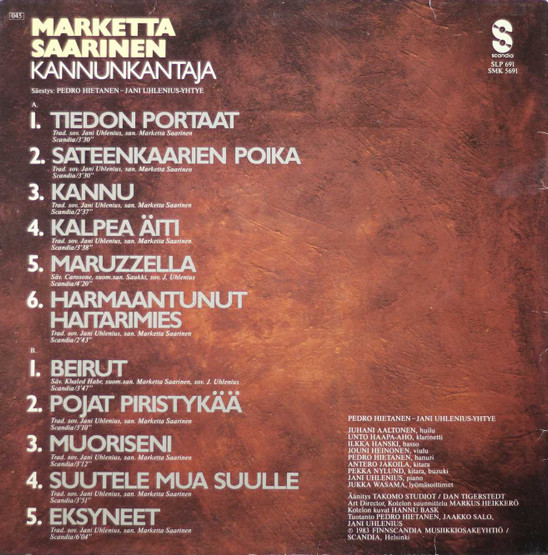Marketta Saarinen: Kannunkantaja LP (Käyt)