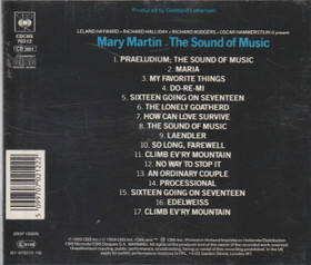 Mary Martin / Rodgers / Hammerstein 2nd: The Sound Of Music CD (Käyt)