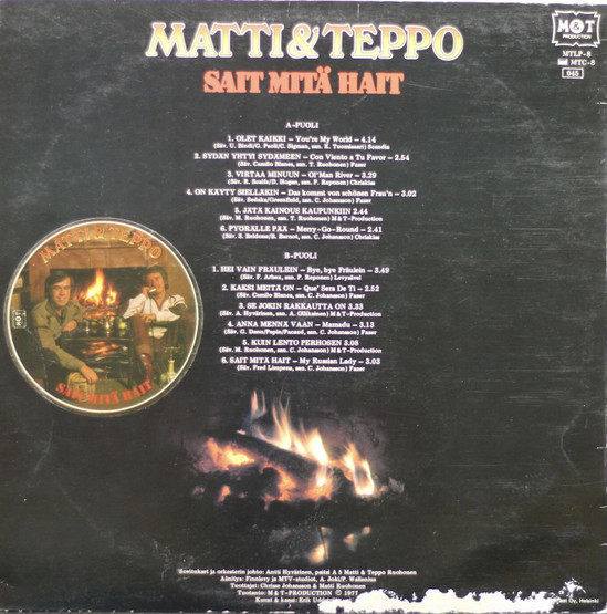 Matti & Teppo: Sait mitä hait LP (Käyt)