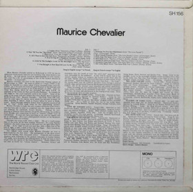 Maurice Chevalier: Sings His Early Movie Hits LP (Käyt)