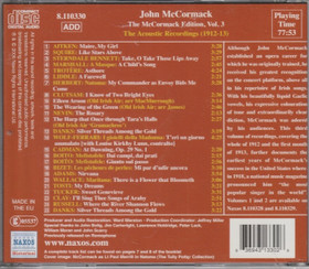 John McCormack: 1912-13 Acoustic Recordings CD (Käyt)