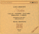 Cherubini / Callas / Vickers / Zaccaria / Rescigno: Medea 2CD (Käyt)