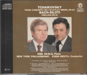 Tchaikovsky / Gilels / Mehta: Piano Concerto No. 1. CD (Käyt)