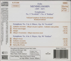 Mendelssohn: Symphonies No.3 'Scottish' / No.4 'Italian' CD (Käyt)