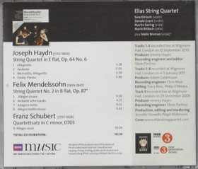 Haydn / Mendelssohn/ Schubert: Chamber Music CD (Käyt)
