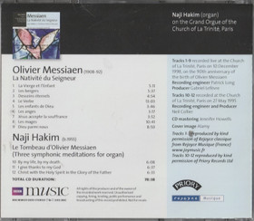Messiaen / Naji Hakim: La Nativité Du Seigneur CD (Käyt)