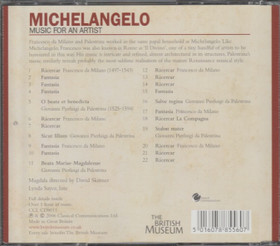Music for an Artist - Michelangelo CD (Käyt)