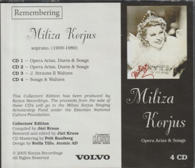 Miliza Korjus: Remembering Miliza Korjus 4CD (Käyt)