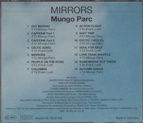 Mungo Parc: Mirrors CD (Käyt)