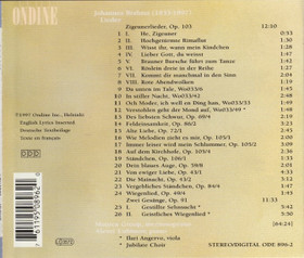Brahms / Monica Groop / Alexei Lubimov: Brahms-Lieder CD (Käyt)
