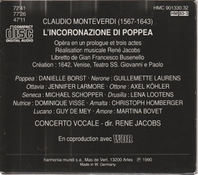 Monteverdi: L'Incoronazione Di Poppea 3CD Box (Käyt)