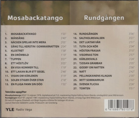 Uffe och Bosse: Mosabackatango CD (Käyt)