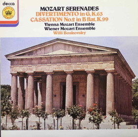 Mozart: Divertimento In G, K. 63 / Cassation No.2 in B flat, K.99 LP 