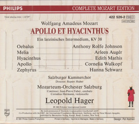Mozart: Apollo Et Hyacinthus 2CD Box(Käyt)