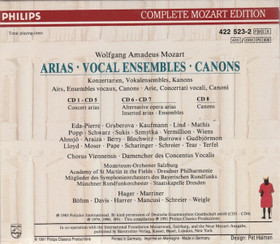 Mozart: Arias / Vocal Ensembles  / Canons 8CD Box (Käyt)