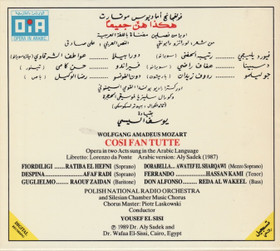 Mozart / Silesian Chorus / Yousef El Sisi: Cosi Fan Tutte 3CD Box Käyt