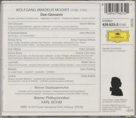Mozart / Böhm: Don Giovanni Highlights CD (Käyt)