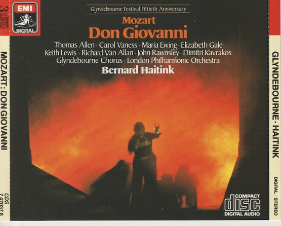 Mozart / Allen / Vaness / Ewing / Haitink: Don Giovanni 3CD Box (Käyt)